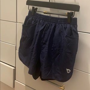 Navy running shorts never worn